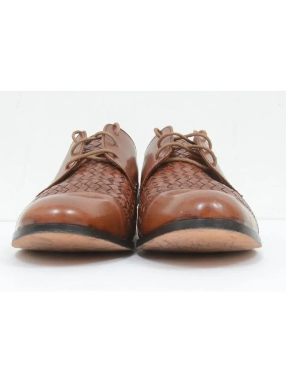 Cole Haan Leather Oxford Flats - Jagger Weave Men's 9.5 Preppy Business Dressy